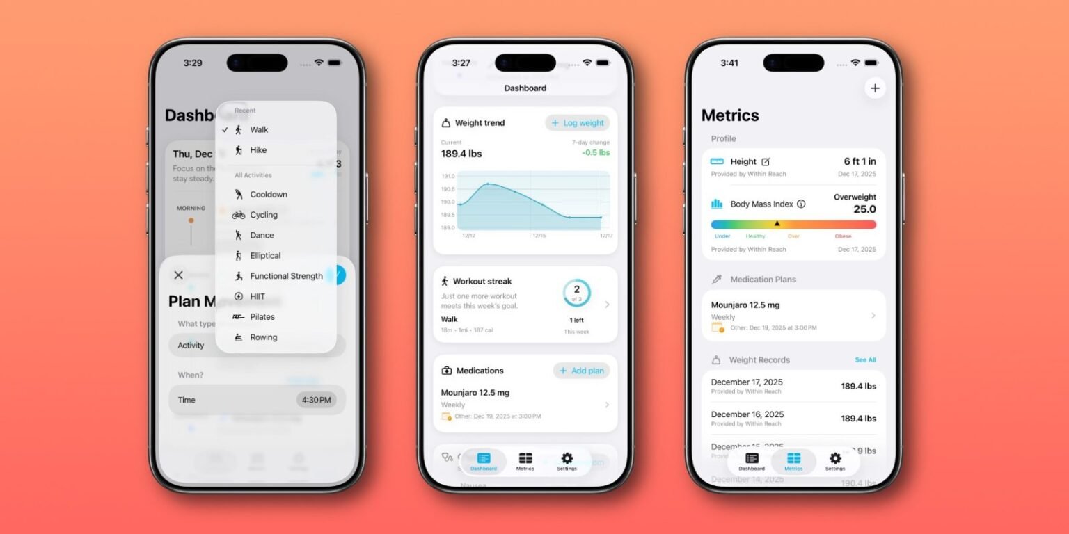 Within Reach App: Track Weight Loss and GLP-1 Meds Effectively