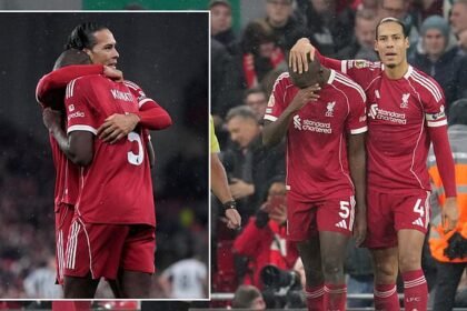 Liverpool’s Konate in Tears After Scoring in Emotional Return