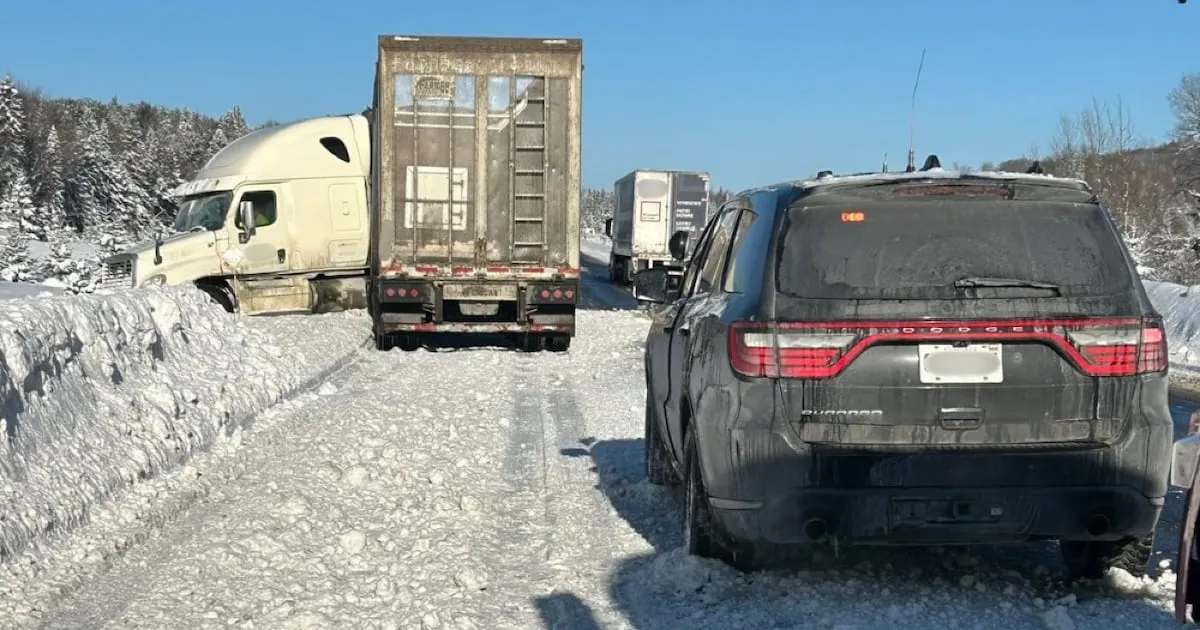 OPP Officer Dodges Jackknifed Semi in Highway 11 Near-Miss