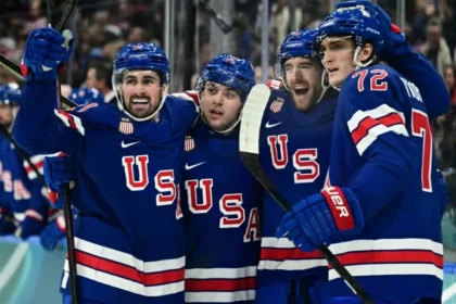 Team USA Men’s Hockey Overcomes Denmark 6-3 in Olympics