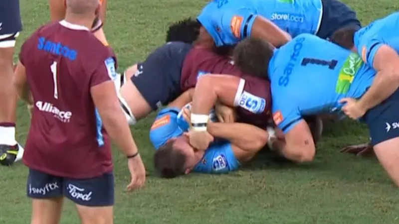 Joe Brial Punch Goes Unpunished in Waratahs-Reds Clash