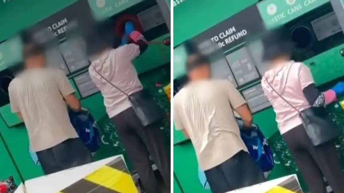 Video Exposes Woman Cheating Brisbane 10c Recycling Scheme