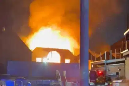 70 Firefighters Battle Massive Blaze at Southall Chapel