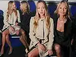 Kate Moss, 52, & Lila, 23, Front Row Stars at Burberry LFW Show