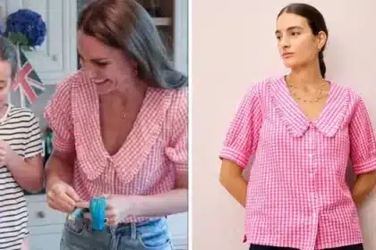 Princess Kate’s Pink Gingham Blouse Restocked for Spring Outfits
