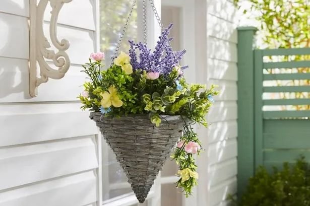 Dunelm £20 Artificial Hanging Basket Delivers Realistic Garden Color