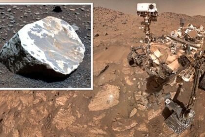 NASA Mars Rover Finds White Rocks Hinting at Ancient Life