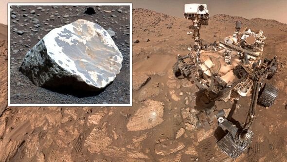 NASA Mars Rover Finds White Rocks Hinting at Ancient Life