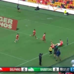 Campbell Graham Scores Try for Rabbitohs vs Dolphins