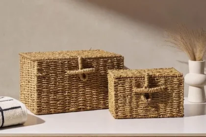 ‘Gorgeous’ £12 Seagrass Basket Perfectly Stores Shoes, Makeup
