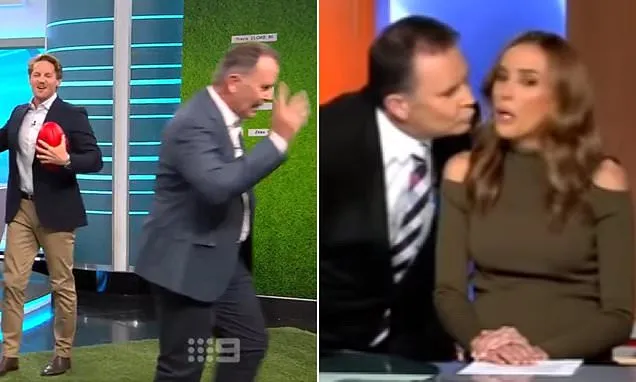 Tony Jones Storms Off AFL Footy Show After Rebecca Judd Joke