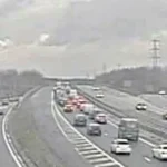 M65 Westbound Closed: 7-Vehicle Crash Sparks 6-Mile Jams