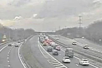 M65 Westbound Closed: 7-Vehicle Crash Sparks 6-Mile Jams