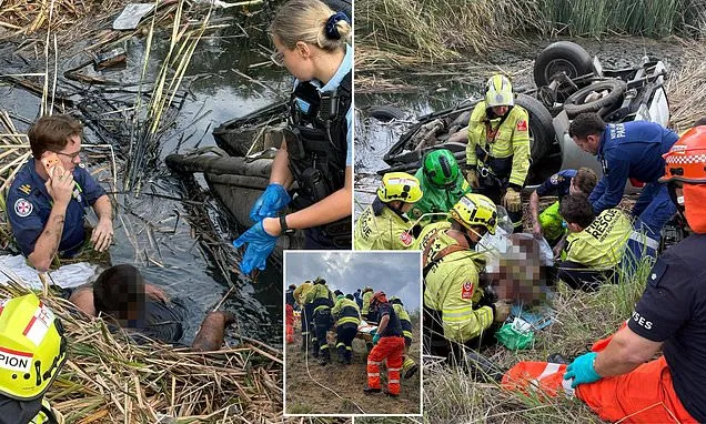 Farmer Rescues Driver Trapped in Creek for 3 Days After Ute Crash