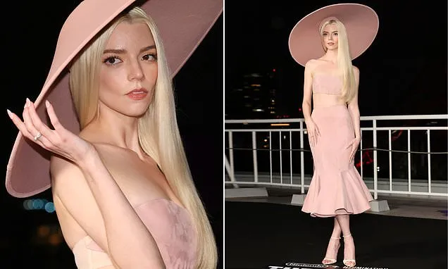 Anya Taylor-Joy Stuns in Peach Outfit at Super Mario Galaxy Event