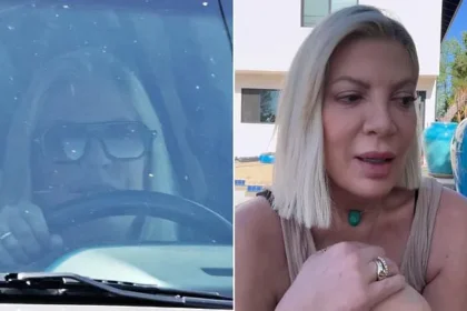 Tori Spelling Drives SUV After Crash with 7 Kids, Shares Story