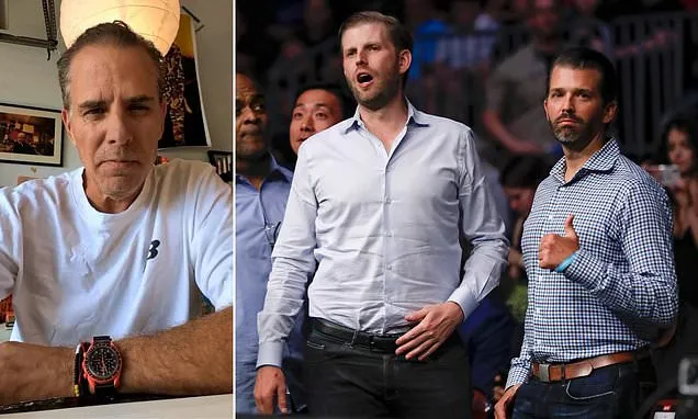 Hunter Biden Proposes Cage Fight with Trump Sons Don Jr., Eric