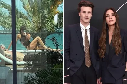 Tattoo-Free Victoria Beckham Stuns in Miami Swimsuit with David