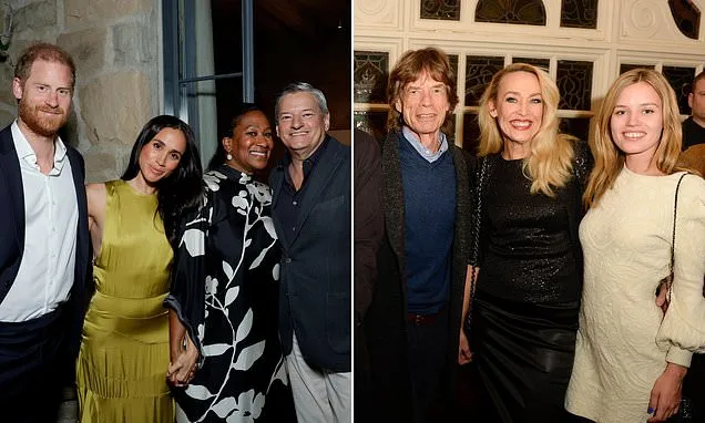 Jerry Hall’s 70th Bash Ends at 6pm as Meghan’s Netflix Pics Vanish