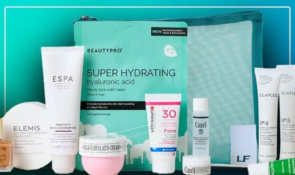 £35 Travel Beauty Bag Saves £74 on Olaplex, Curél for Holidays
