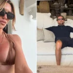 Abbey Clancy Stuns in Metallic Bikini on Sun-Soaked Holiday with Peter Crouch