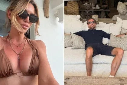 Abbey Clancy Stuns in Metallic Bikini on Sun-Soaked Holiday with Peter Crouch