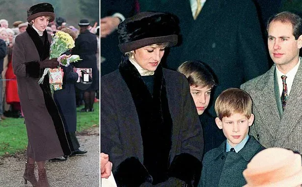 Prince Edward Comforts Diana at 1994 Christmas Walkabout Post-Charles Split