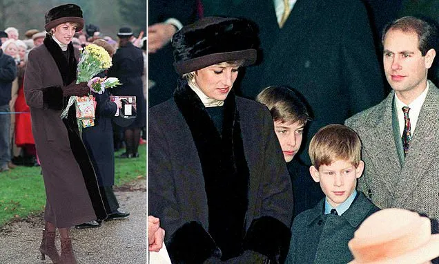 Prince Edward Comforts Diana at 1994 Christmas Walkabout Post-Charles Split
