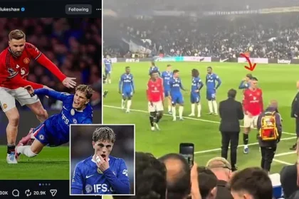 Man Utd Stars Snub Garnacho After Chelsea Win, Shaw Posts Tackle Taunt