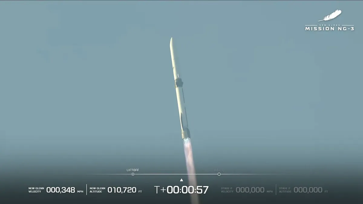 Blue Origin Reuses Rocket Booster First in New Glenn NG-3 Mission