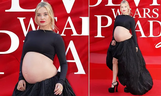 Pregnant Laura Whitmore Flaunts Baby Bump at Devil Wears Prada 2 Premiere