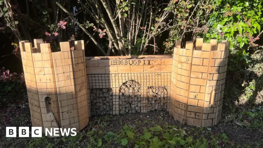 Leeds Landmarks Turned into Bug Hotels at Train Station