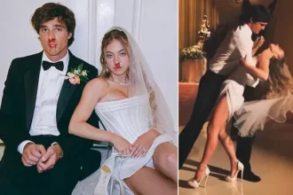 Euphoria’s Bloody Wedding: Sweeney, Elordi in Chaotic BTS Snaps