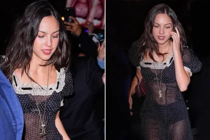 Olivia Rodrigo Stuns in Sheer Polka-Dot Dress at NYC SNL Dinner