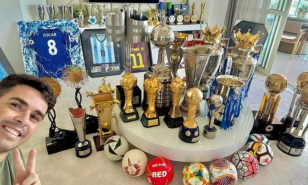 Oscar Retires at 34 After Collapse, Unveils Vast Trophy Haul