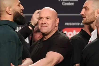 Chimaev Kicks Strickland in Tense UFC 328 Face-Off Chaos