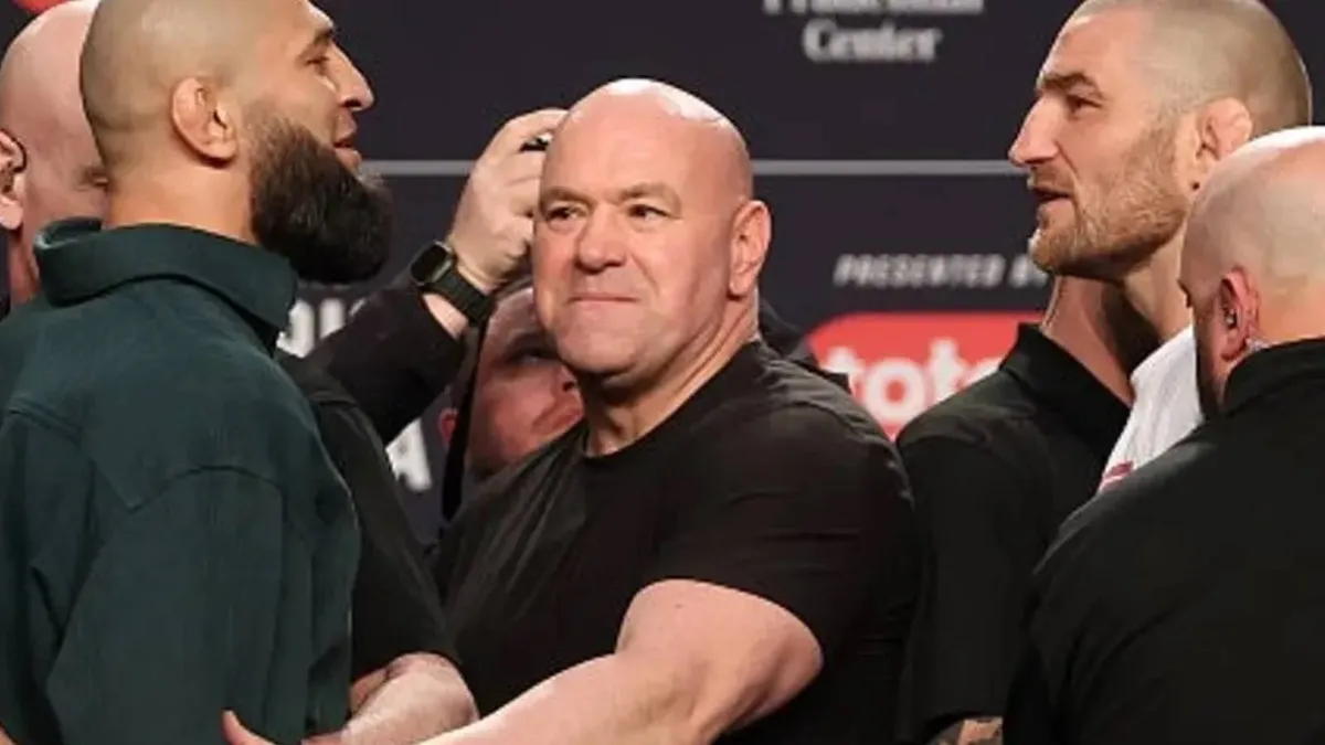 Chimaev Kicks Strickland in Tense UFC 328 Face-Off Chaos