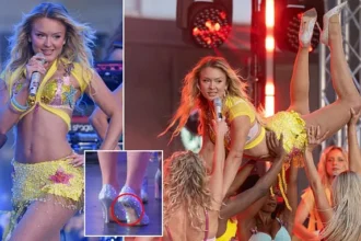 Zara Larsson Powers Through Heel Snap on Live TV Performance