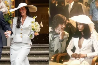 Dua Lipa’s Chic Bridal Look Channels Bianca Jagger’s Style