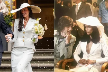 Dua Lipa’s Chic Bridal Look Channels Bianca Jagger’s Style
