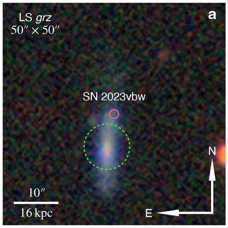 Massive Star’s Rare ‘Self-Destruction’ Captured in Cosmic Blast
