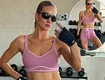 Rosie Huntington-Whiteley Flaunts Fitness in Pink Alo Gym Gear