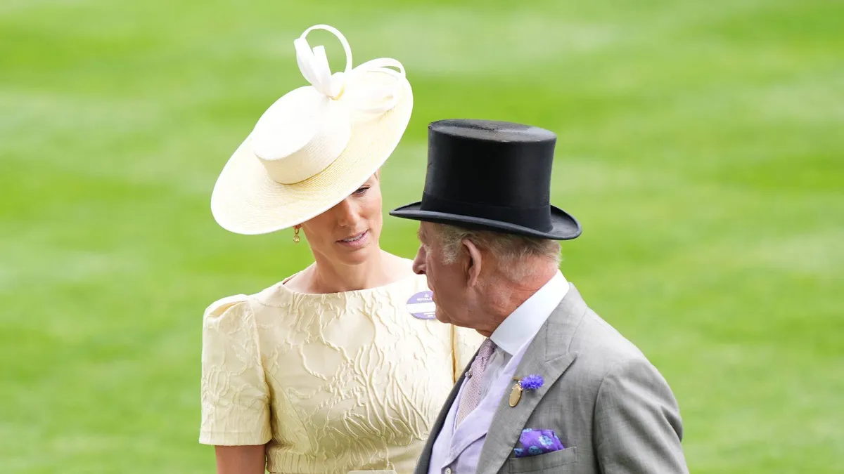 Zara Tindall’s Affectionate Moment with King Charles at Ascot